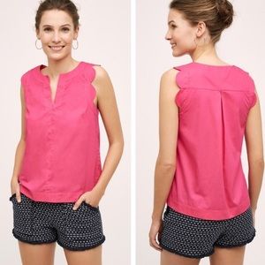 Maeve Anthropologie Scalloped Blouse!